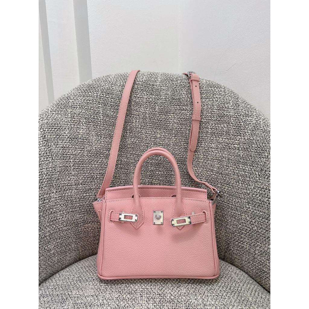Togo primo strato pelle di mucca borsa platino motivo litchi fibbia argentata borsa a mano serratura di alta gamma borsa a tracolla messenger in pelle da donna