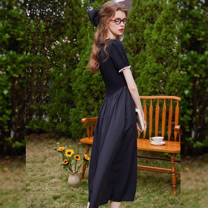 Bailuyu Ruffle Trim A-Line Dress