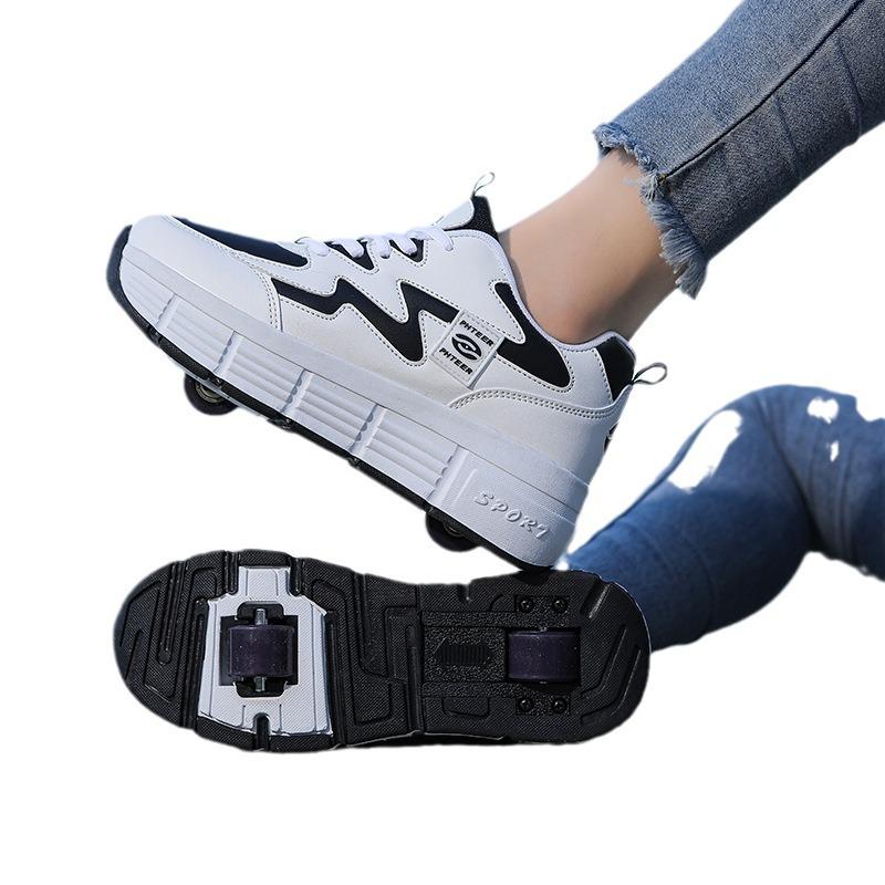 Doppel-/Einzelrad-Rollschuhe für Kinder und Erwachsene - Abnehmbare Räder