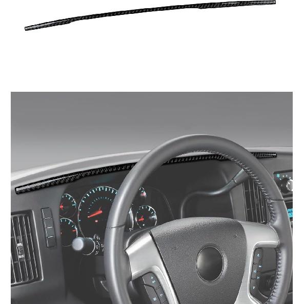 For Express Door Panel Carbon Fiber Cover Trim Decals Accessories for Chevrolet Express/GMC Savana 1500 2500 3500 2003 - Present Interior Sticker