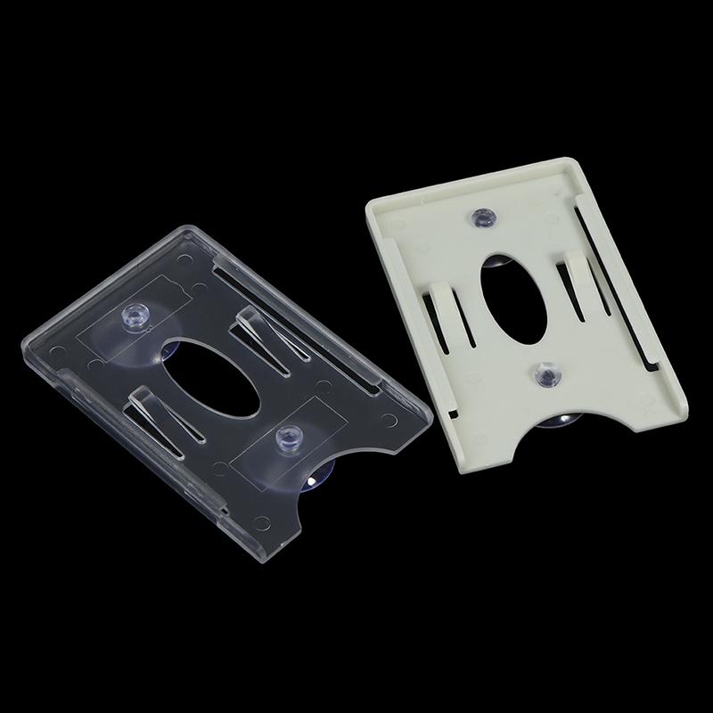 2 Pezzi Nuovo Porta Tessere Per Vetro Parabrezza Etichetta Durevole Custodia per Tessere Id Ic