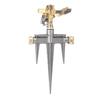 Garden Sprinkler 360 Degree Rotating 49FT Spray Distance Brass Nozzle NH 3 4 In Spike Base Sprinkler for Yard Orchard