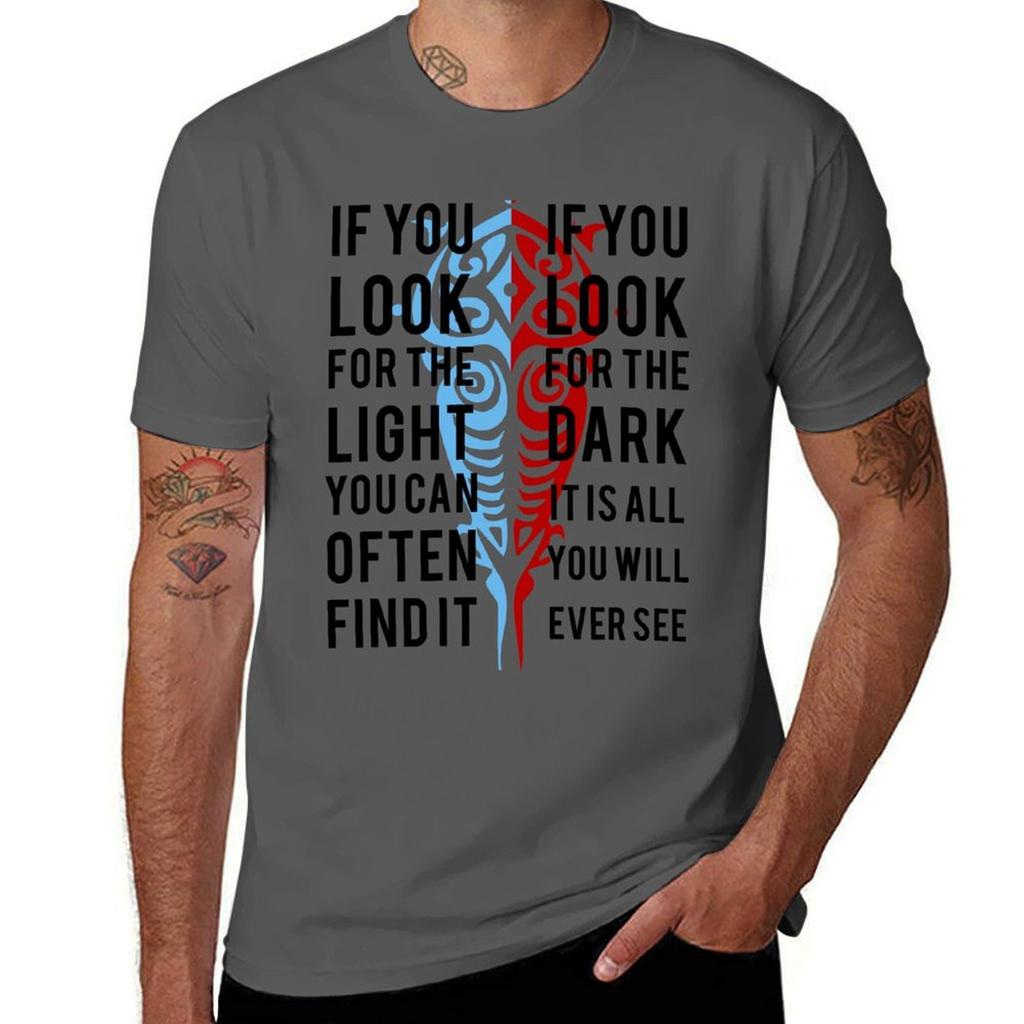 Light In The Dark Tshirt Urban Casual Loose Fit Tee
