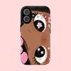 Clmj BIG EYES COMIC GIRL Phone Case for iPhone 17 16e 16 15 14 13 12 11 X XS XR XSMAX 7 8 Air Pro Max Plus Luxury Double-layer