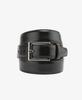 BROOKS BROTHERS Leather Silver Buckle Belt (Black) (50302065)