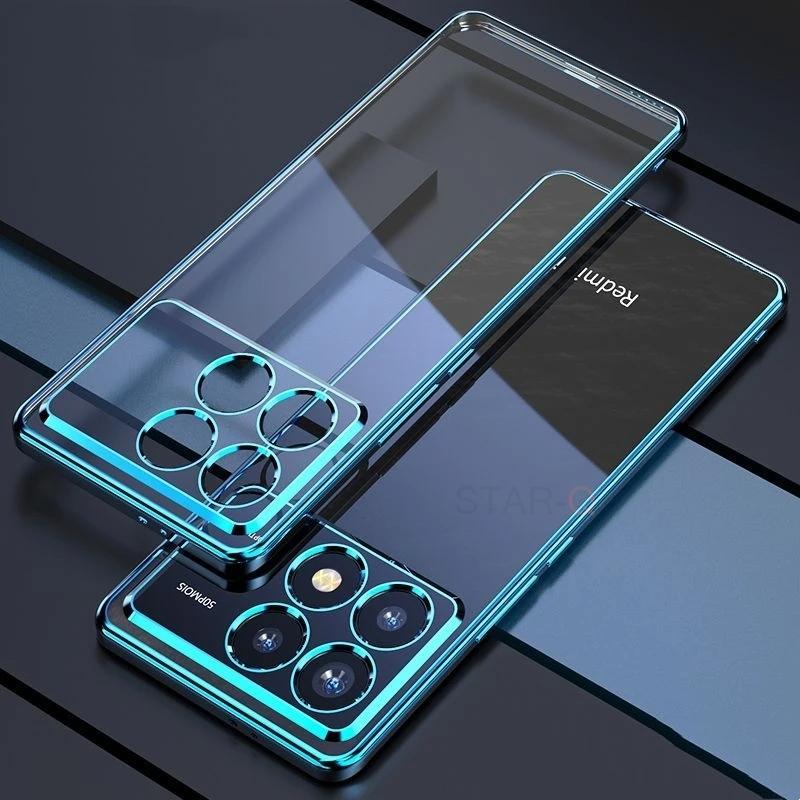 X6pro M6pro Plating Clear Case For Xiaomi Mi Poco M6 X6 Pro 5g 4g F6 Silicone Transparent Bumper Back Cover Poko M X 6