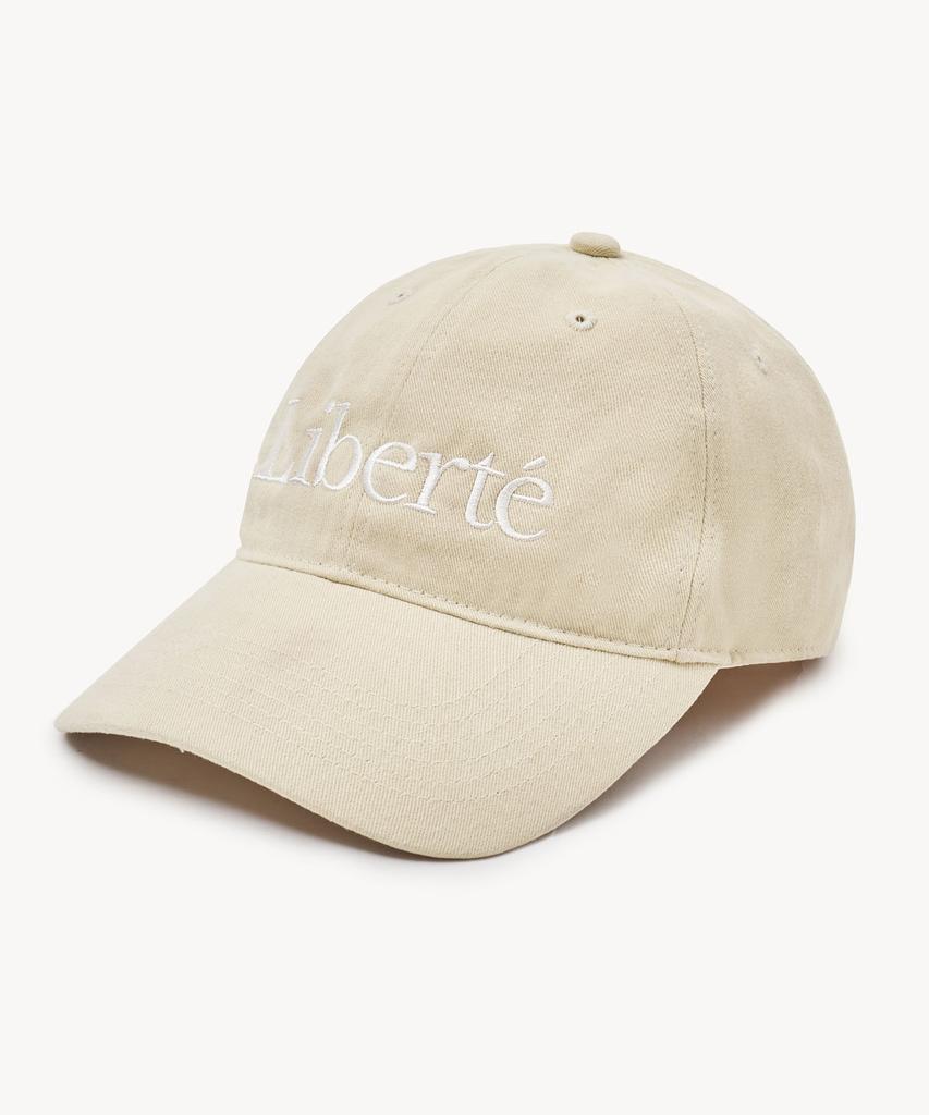LADY VOLUME Liberte Cotton Ball Cap (Beige)