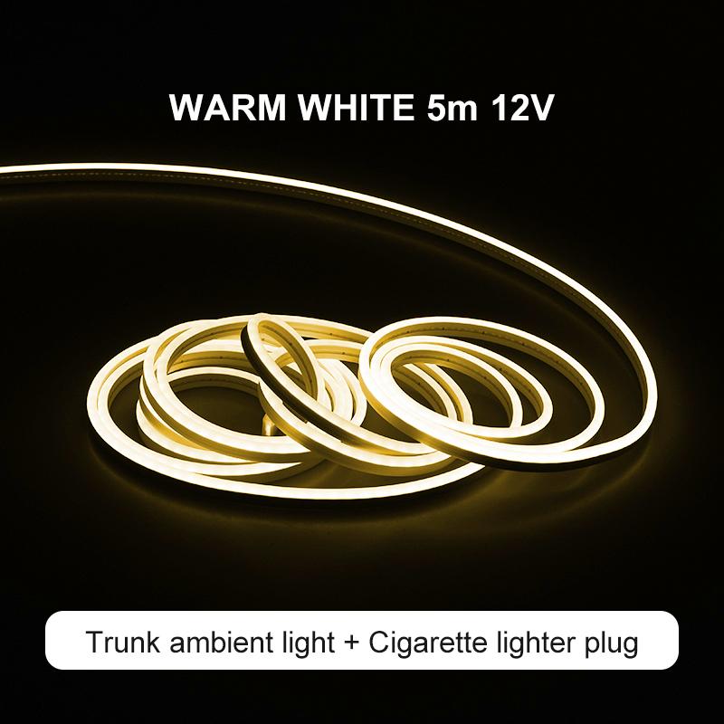 For Tesla Model Y Customized Trunk Lights Flexible Frunk Brighten LED Strip Waterproof Silicone Camping DIY Car Decorative Light