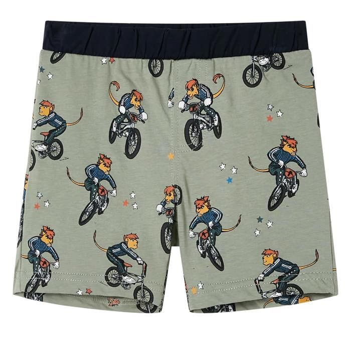Pyjamas à manches courtes pour enfants kaki clair 92/104/116/128/140