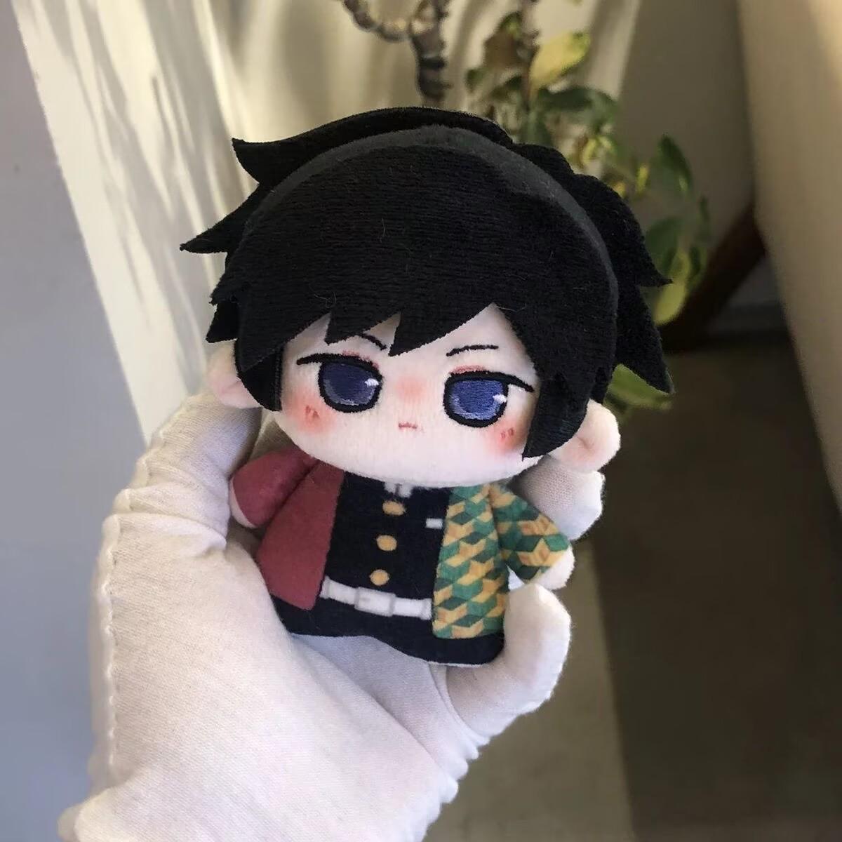 10cm Anime Demon Slayer Kimetsu No Yaiba Plush Kamado Tanjiro Agatsuma Zenitsu Hashibira Inosuke Tomioka Giyuu Pendant Doll Playthings 10cm