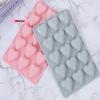 M-15 Cavities Heart Shape Silicone Baking Mold DIY Heart Chocolate Ice Making Mould Cake ToolDecor Valentine's Day Gift