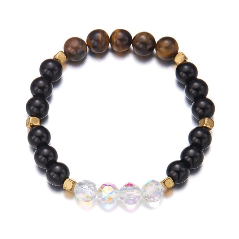Handmade Geometric Bracelet with Natural Stone Beads Simple Yet Stylish for Casual Outfits and Travel Adventures
