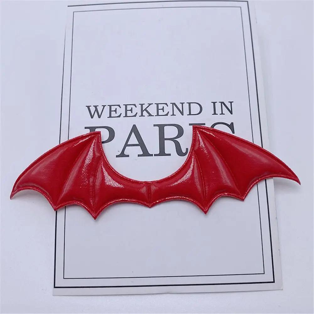 15Pcs Vampire Halloween Costume Fabric Demon Bat Wings Patch Leather Padded