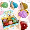 New 1-12pcs Glitter Dumpling Glitter Dumpling Squishy with Box Dumplings Sensory Squeeze Toy for Stress Relief