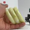 Lantian Jade Flat Bar Bangle for Women – Cauliflower Jade Floating Flower Design, Ideal for Live Streams and Sales Meetings