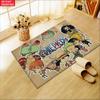 Anime Chibi Straw Hat Crew Doormat, Cute Cartoon Pirate Non-slip Floor Mat, Decorative Entrance Rug for Home Living Room Bedroom