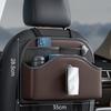 Car Tissue Holder Back Seats Organizers PU Leather Storage with Cup Holder Multifunction Car Back Seats Organizers for C