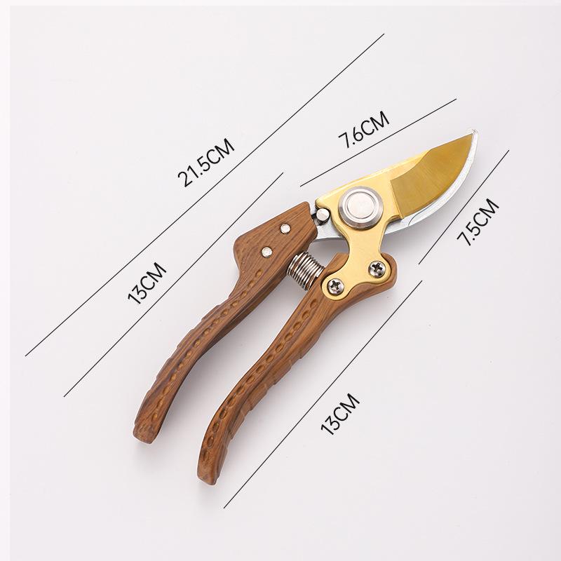 Aluminum Alloy Curved Pruning Shears for Gardening and Orchard Use