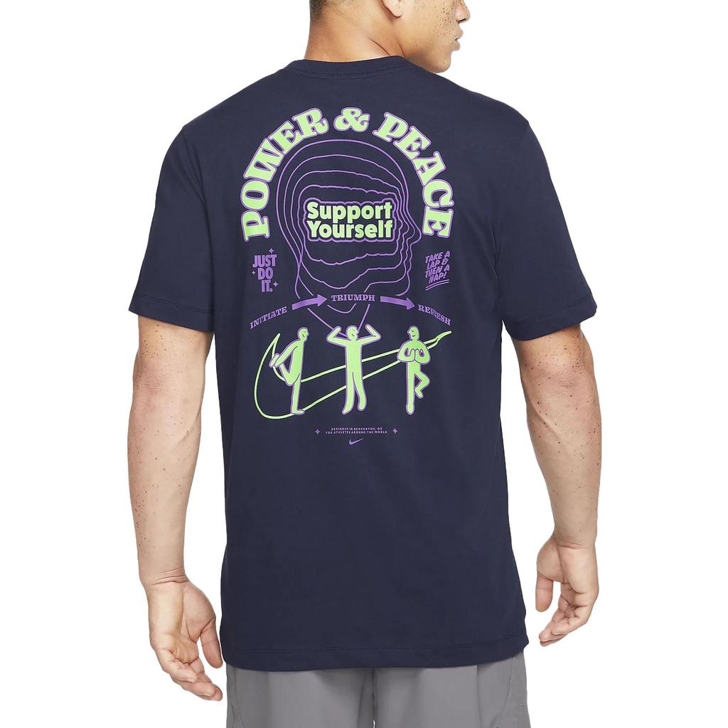 Nike Dri-FIT Power & Peace Training T-Shirt Navy DM5680-498