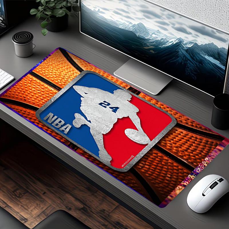 NBA Print Mouse Pad, for Keyboard Pad Laptop PC Mat for Office Home Use, Desk Decor, Perfect Birthday Gift for Gamers