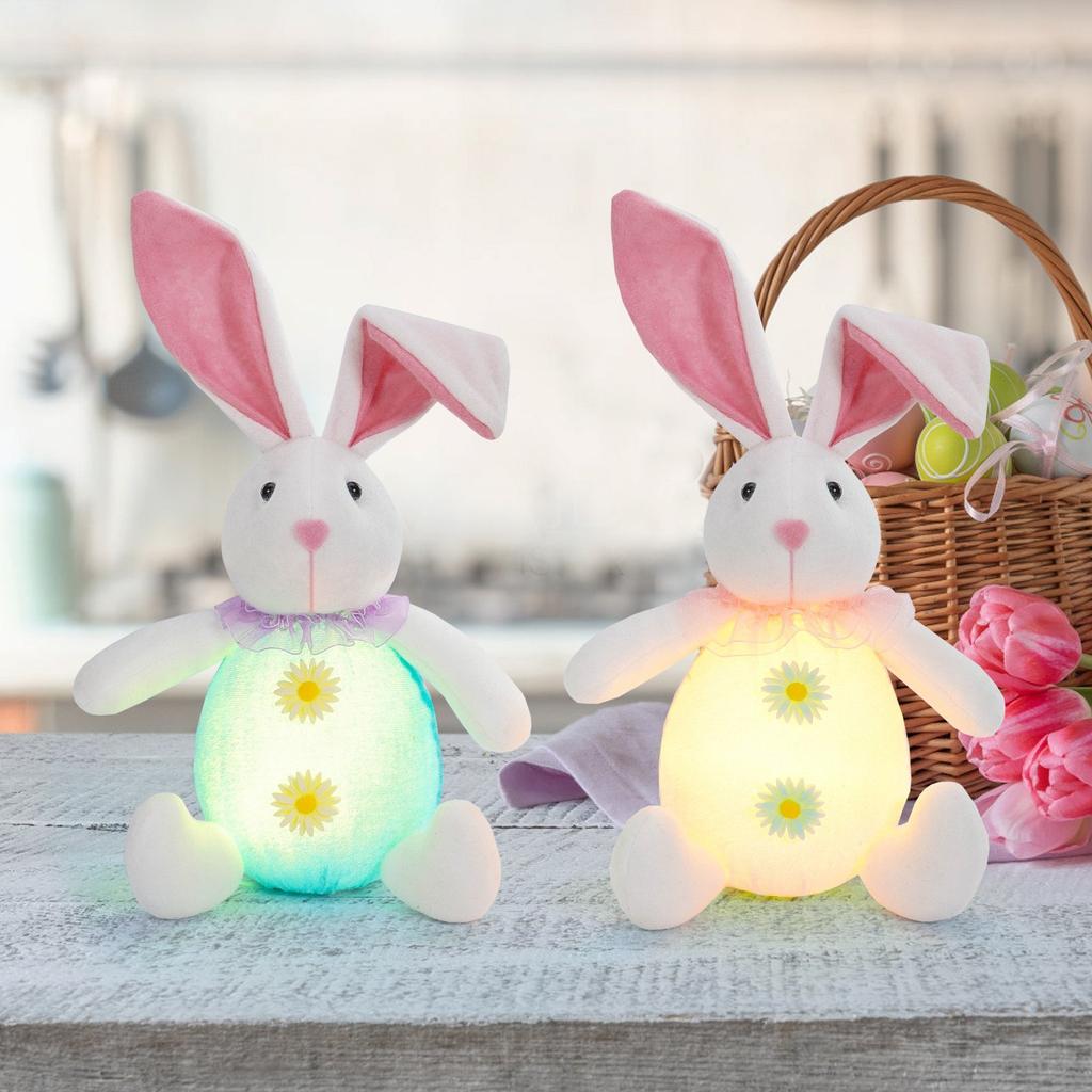 Easter Doll Glowing Bunny Decorations, Desktop Ornaments, Easter Gifts For Family And Friends