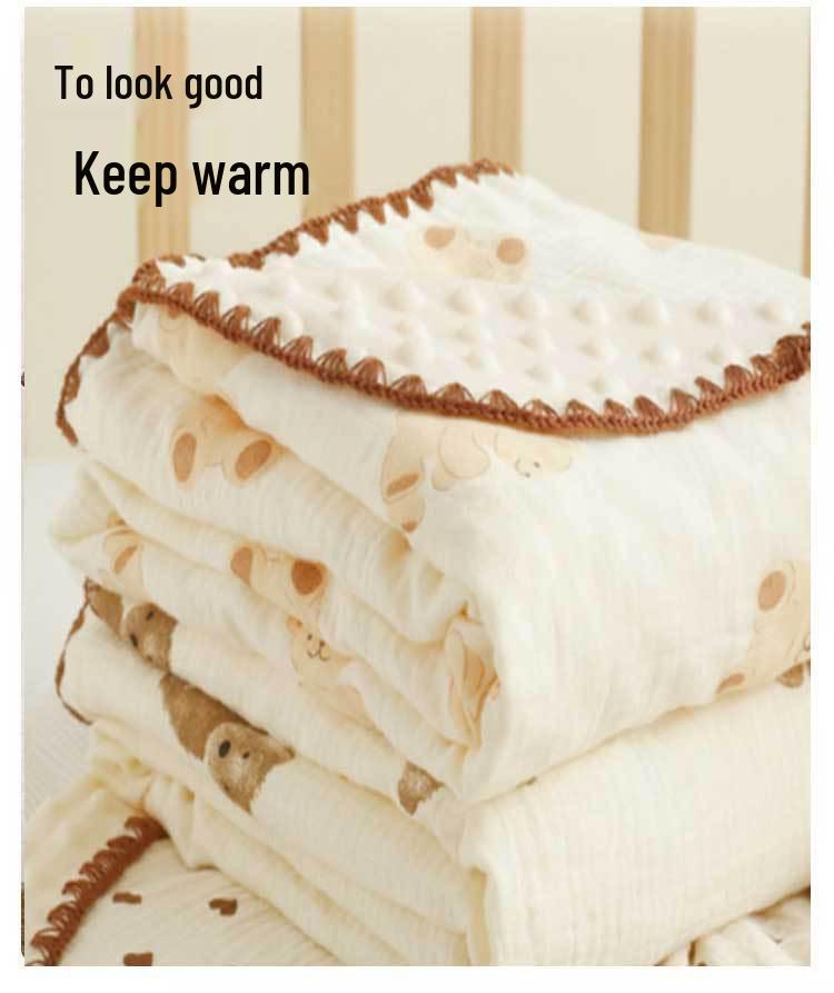 Newborn Four Seasons Cotton Gauze Blanket: Baby Towel, Air Conditioning Quilt, Nap Cover