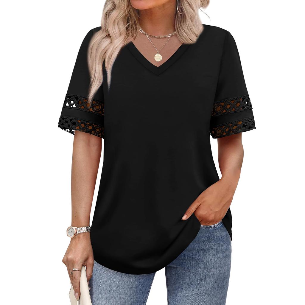 Women's Fashion Casual V-Neck T-Shirt Top