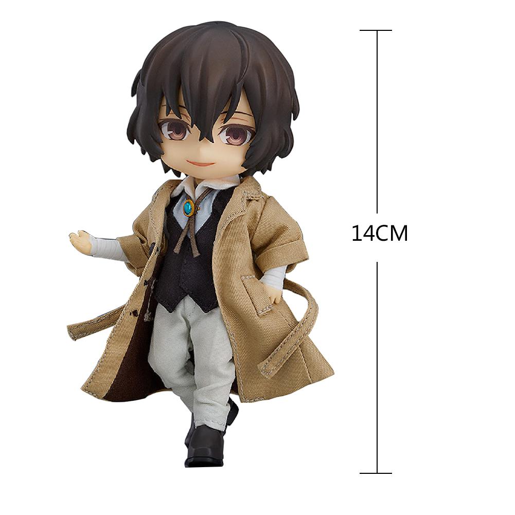 BSD Anime Figure Dazai Osamu Cute Toy Nakahara Chuuya removable clothing Action Figurine Collectible Model Dolls Xmas Kids Gift