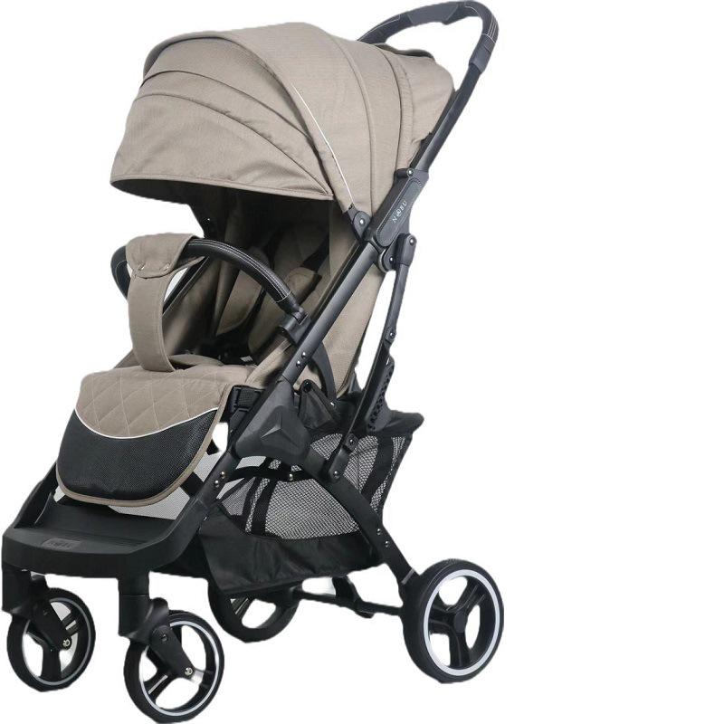 BB Leichter Kinderwagen: Ein-Knopf-Faltung, Stoßdämpfend, Verstellbarer Sitz zum Sitzen oder Liegen.