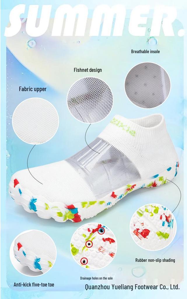 Unisex Non-slip Beach & Snorkeling Shoes for Wading and Fitness