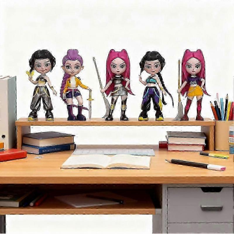 6 Stück K-POP Dämonenjäger Puppen Actionfigur Saja Boys Spielzeug Rumi Mira Zoey Figur Puppe ufeffGeburtstagsgeschenk für Kinder Fans
