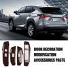 4PCS Car Window Switch Panel Adjust Cover Trim Stickers Window Button Decoration for LEXUS NX 300H 200T LHD B