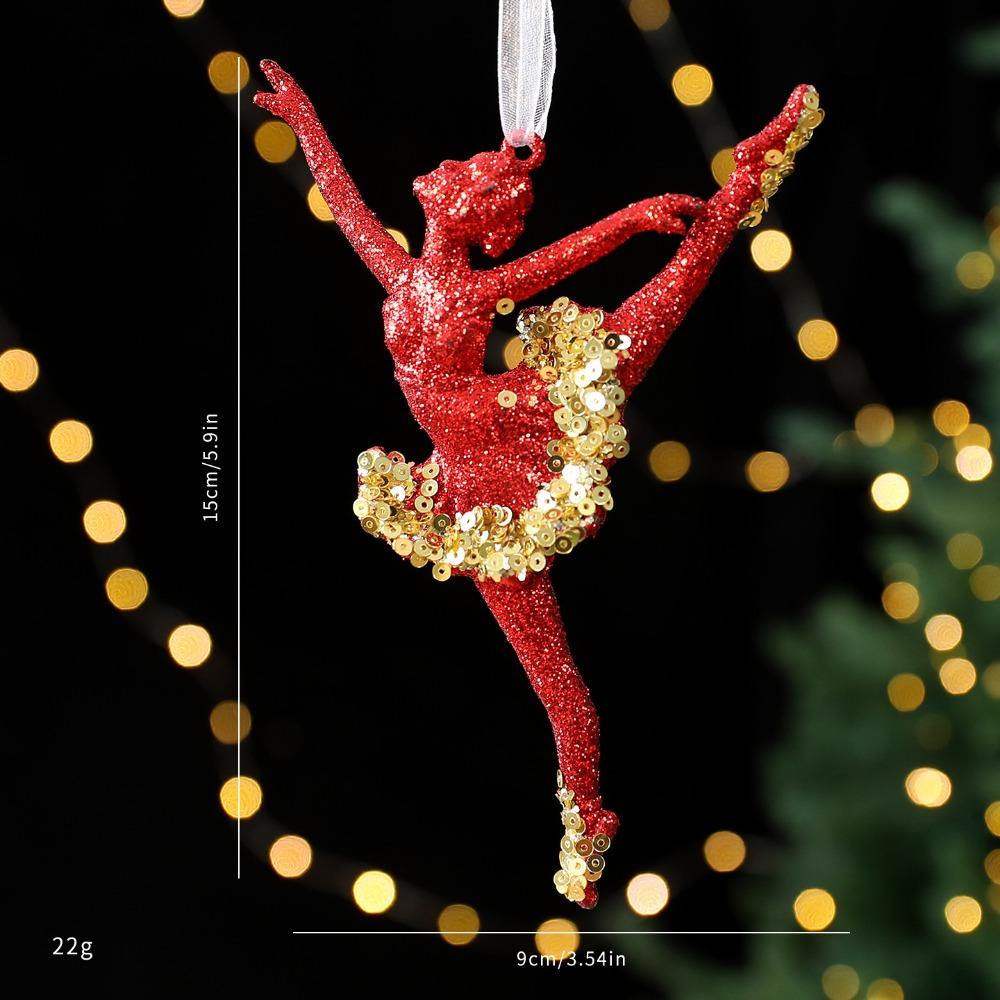 Plastic Christmas Merry Hanging Decoration Red Gold Glitter Christmas Ornaments Hanging Sign Christmas Hanging Text Decoration