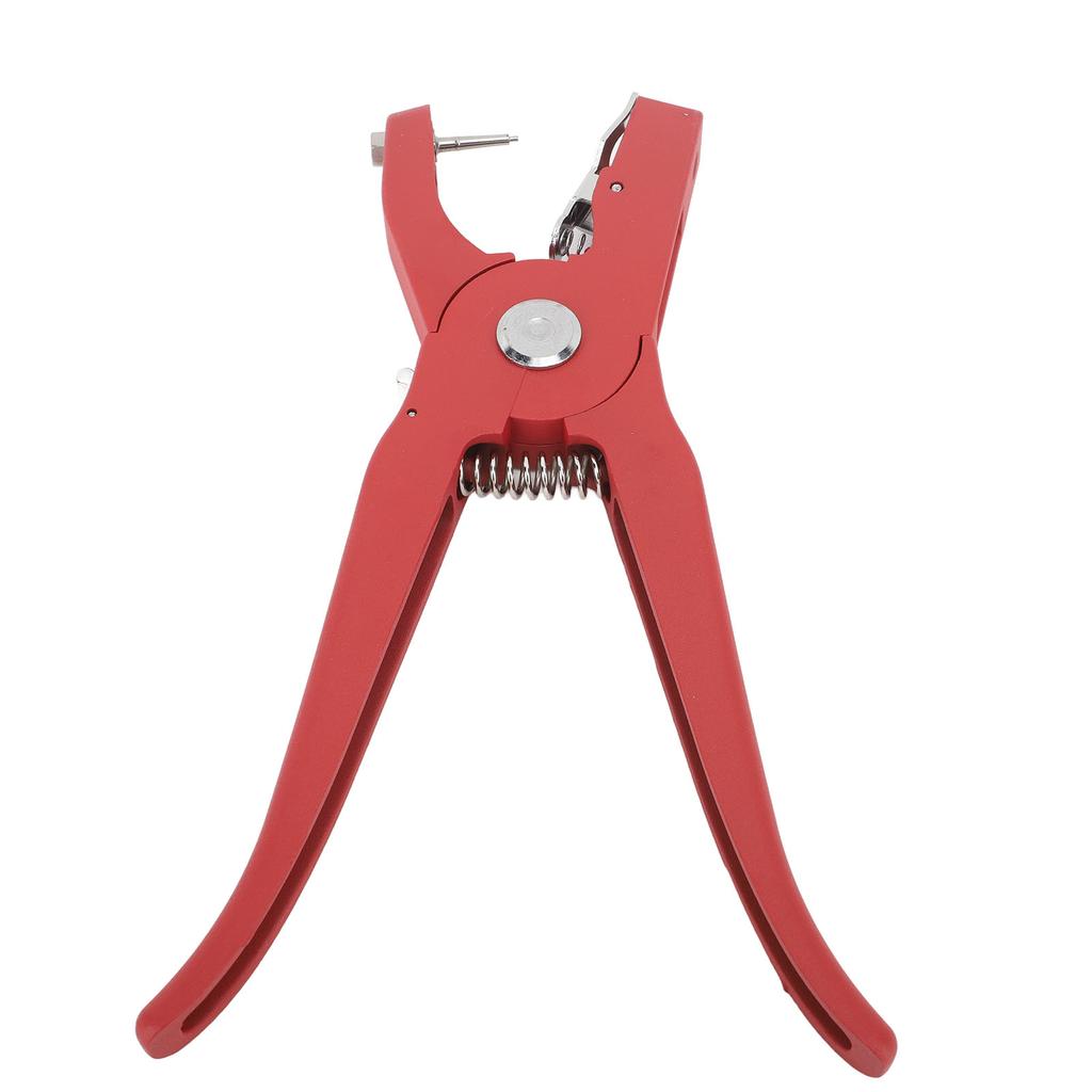 Livestock Ear Tag Pliers Red Ergonomic Anti Slip Handle Effort Saving Ear Tag Applicator for Pigs Goats Cattle Sheep