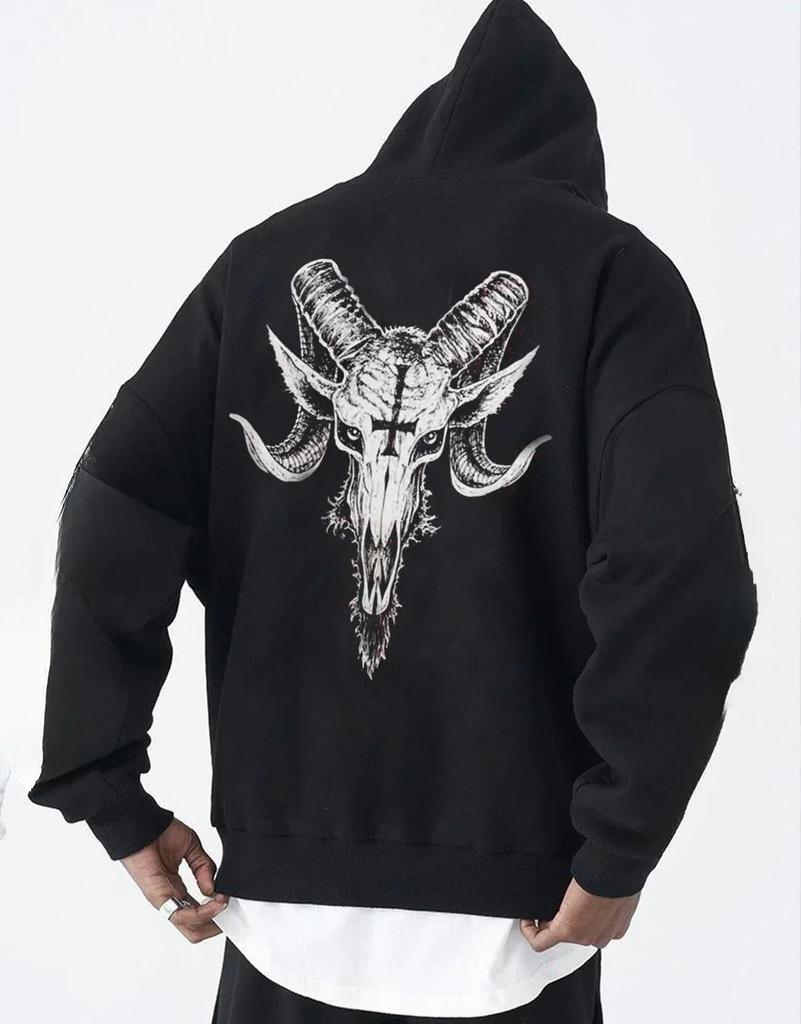 Amerikanische High Street Trendiges Kapuzensweatshirt Locker Übergroß Lässiges Sportshirt Herren Damen Langärmeliges Kapuzensweatshirt