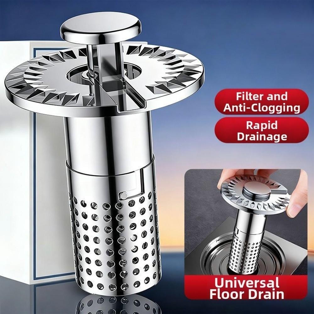 Auto Open Deodorizing Drain Self-draining Anti-clogging Filter New Sink Strainer for Hair
