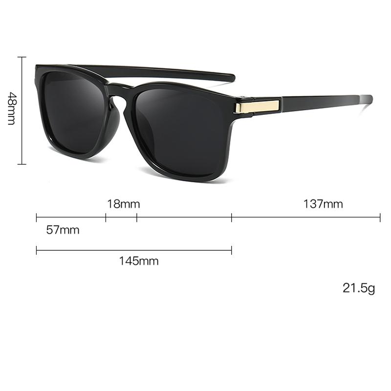 Sports Running Polarized Sunglasses Square Frame Pc Sunglasses Hd Men's Fashion Riding Mirror Fishing Glasses 3233