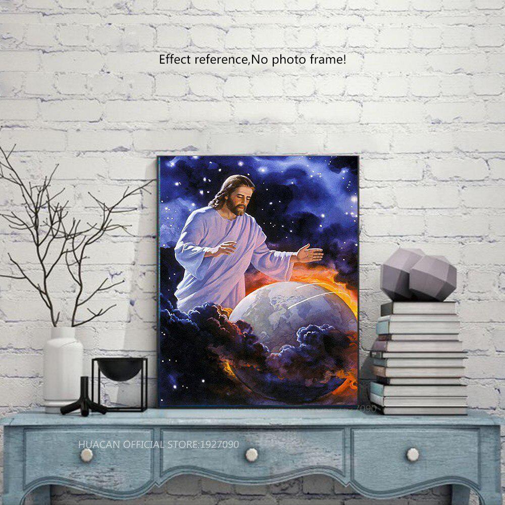 5D DIY Diamond Mosaic Religious Icon Diamond Painting Full Round Rhinestone Man Embroidery