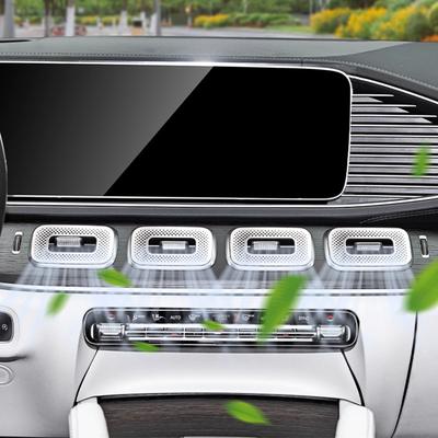 Dekorativt skydd för luftkonditioneringsutblås i mittkonsolen, skydd för instrumentpanelens utblås för Mercedes Benz GLE GLS Class W167 2020-2026