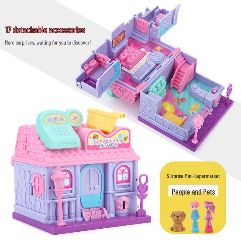 

Кукольный домик «Шкатулка»: Девочкин игровой домик и куклы-сюрпризы (Возраст 6-13 лет) - Идеальный подарок на День защиты детей или день рождения