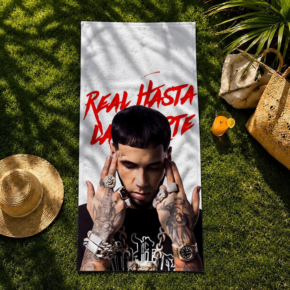 Rapper A-Anuel AA Towel Towel beach towel, quick drying absorbent bath towel for Swim,Gym,Camping,Outdoor hot