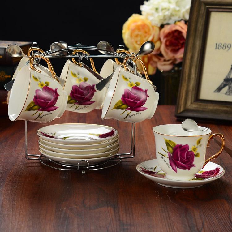 Chrome-Plated Wrought Iron Hanging Coffee Cup Holder - Nail-Free Kitchen Storage Solution