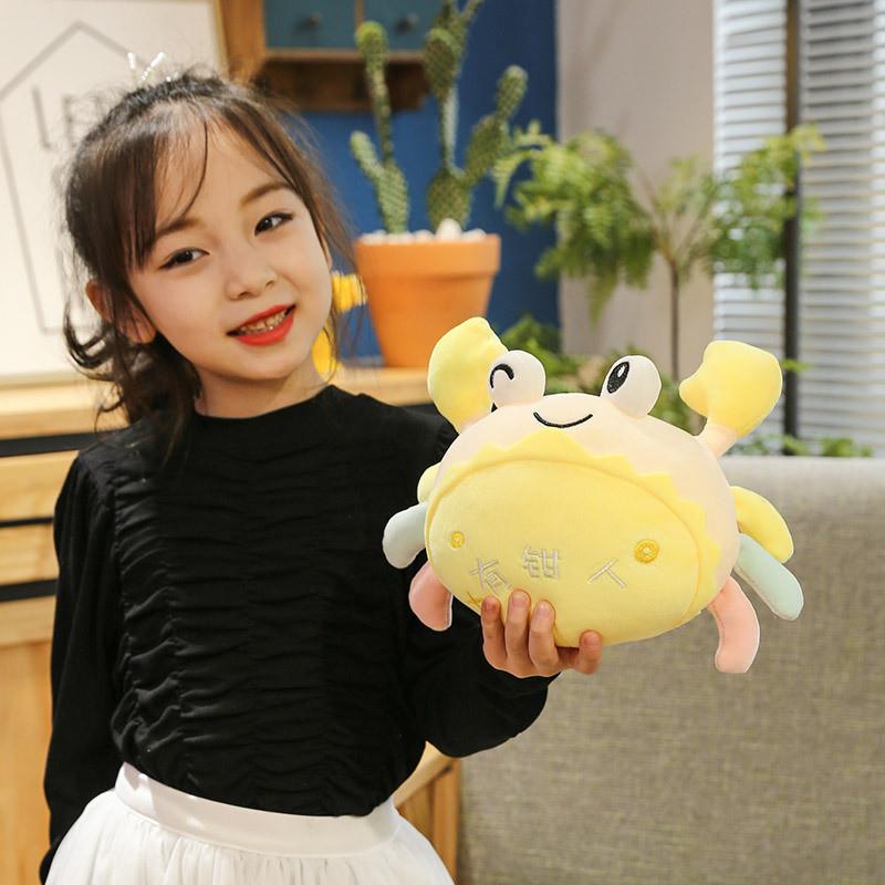 Simulation Crab Plush Toy Cute Cartoon Funny Cushion Accompany The Doll Sleep