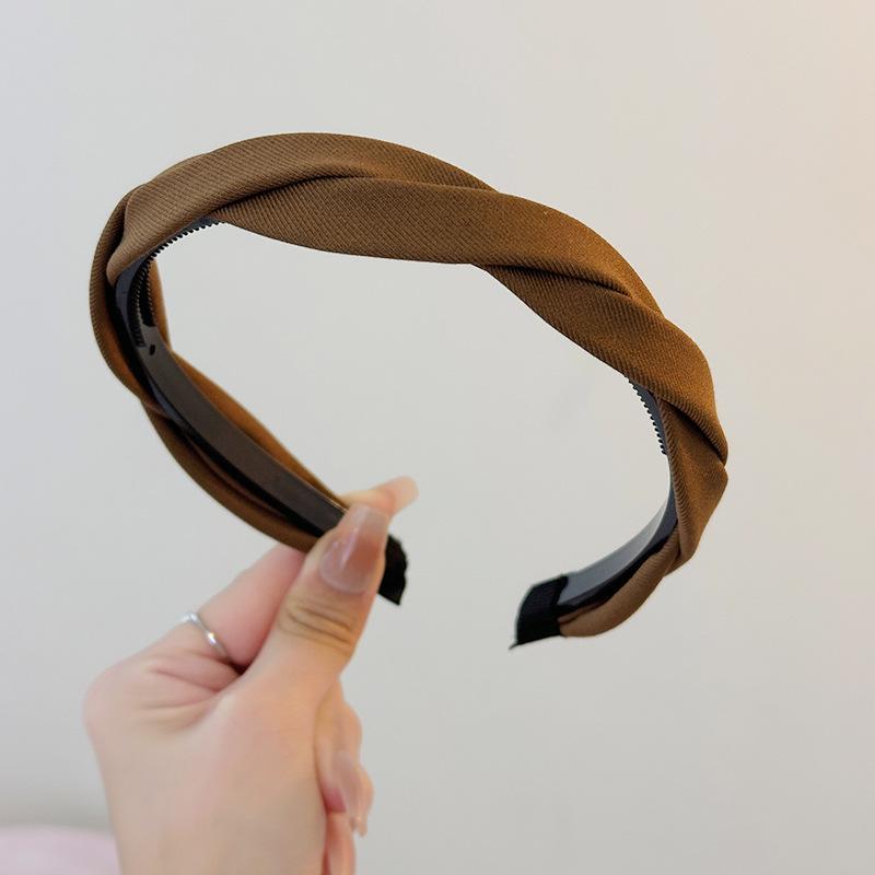 2024 Korean Style Braided Headband: High-End, Versatile Hair Accessory for Washing Face or Going Out
