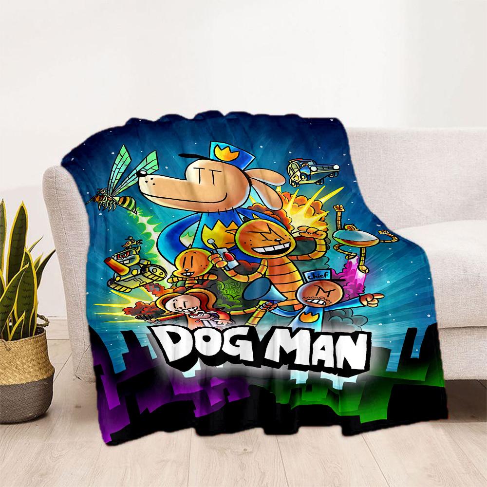 Dog Man Theme Blankets are suitable for living rooms,making them an ideal choice for outdoor travel and gifts.