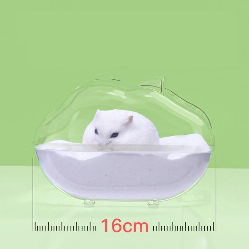 Transparent Hamster Large Transparent Detachable Sand Bath Container Hamster Toilet S,for M,L Option Type Sand Bath