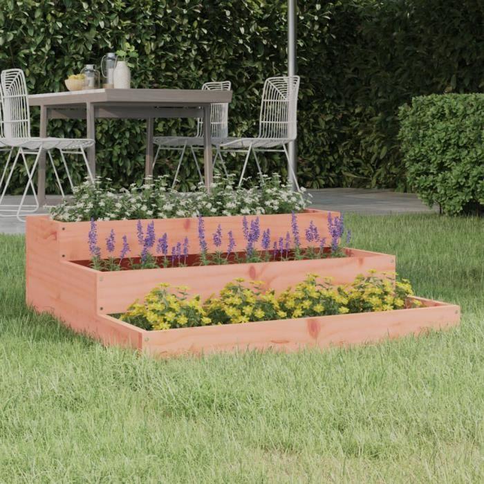 VidaXL Jardinière 78x78x27 cm Bois de douglas massif 823911
