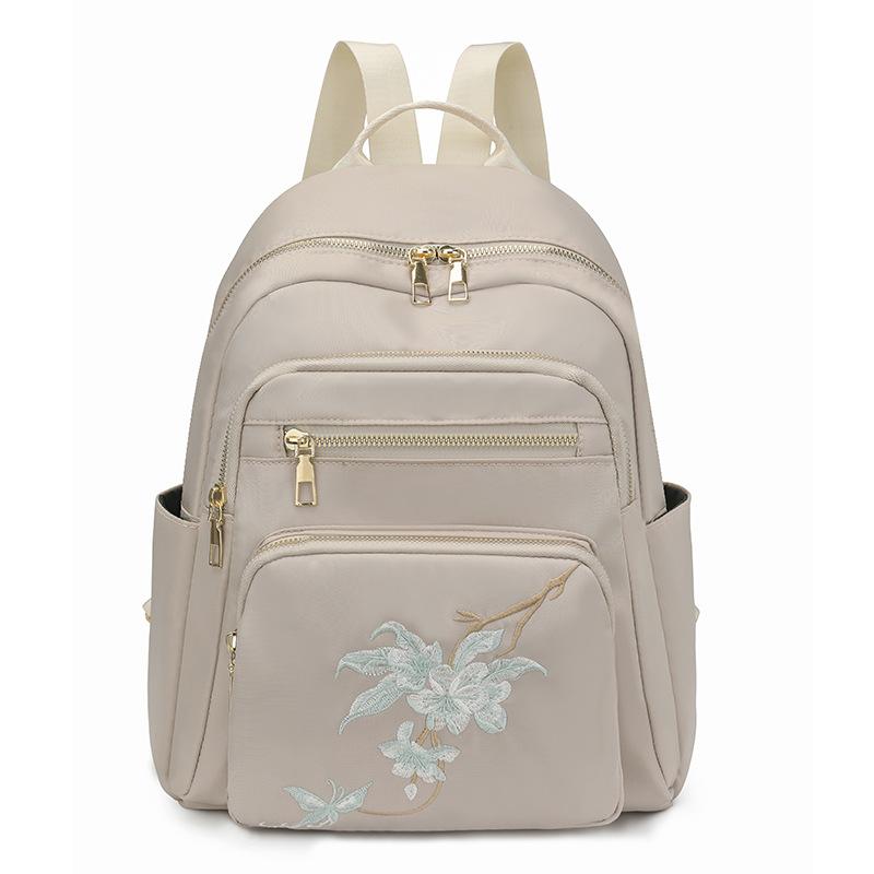 

Вышитый рюкзак для девочек, повседневные и модные сумки для мамы для путешествий легкие хаки