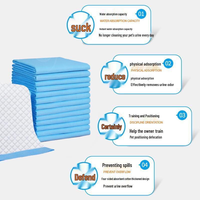 Thickened Deodorant Dog Pee Pads – Disposable & Universal Training Diapers