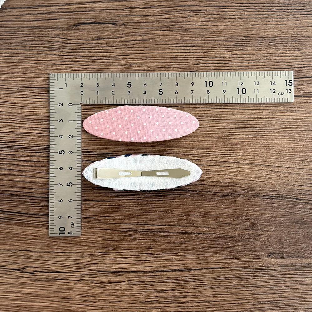 Koreanische Blaue Serie Florale Stickerei BB-Klammer - Vielseitiges Süßes Stoff-Haaraccessoire für Mädchen